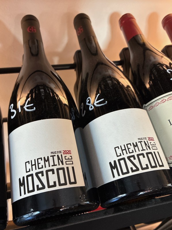 vin rouge du domaine Gayda, cuvée, chemin de Moscou, 2020 2022