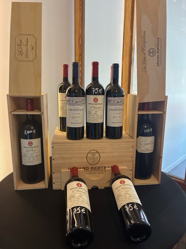 Vignoble Gérard Bertrand, vin de la Clape, vin blanc et rouge en bouteille et en magnum